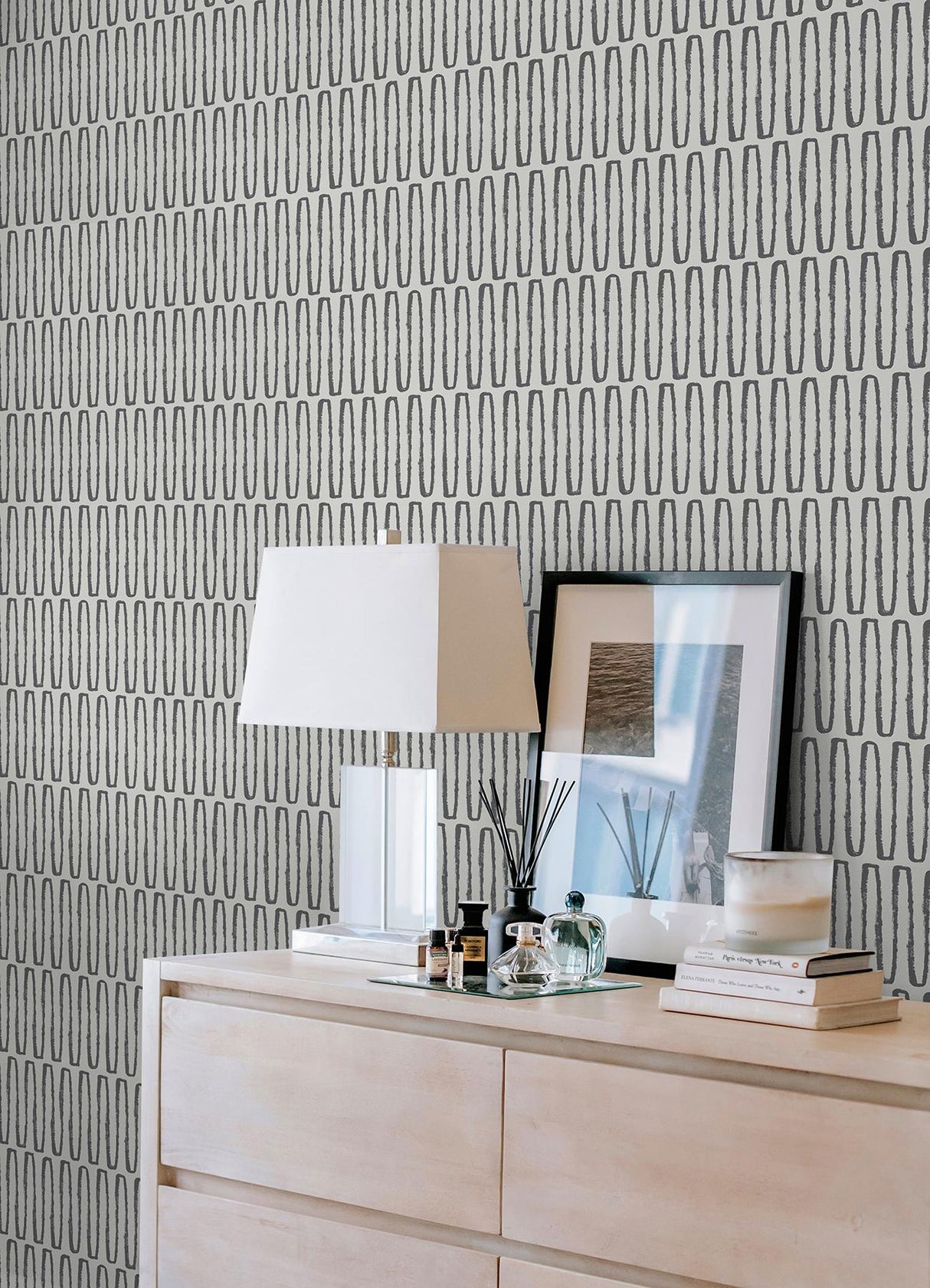 York Porter Charcoal Peel & Stick Wallpaper