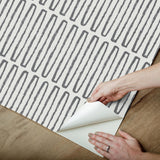 York Porter Charcoal Peel & Stick Wallpaper