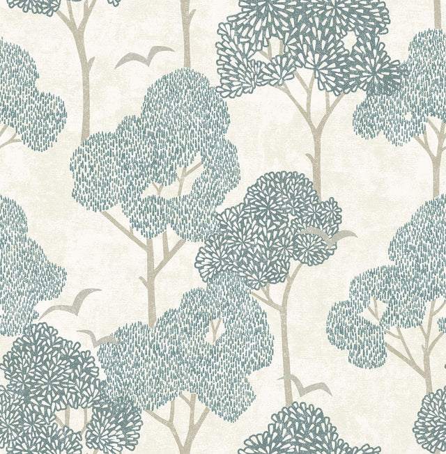 York Millie Blue Peel & Stick Wallpaper