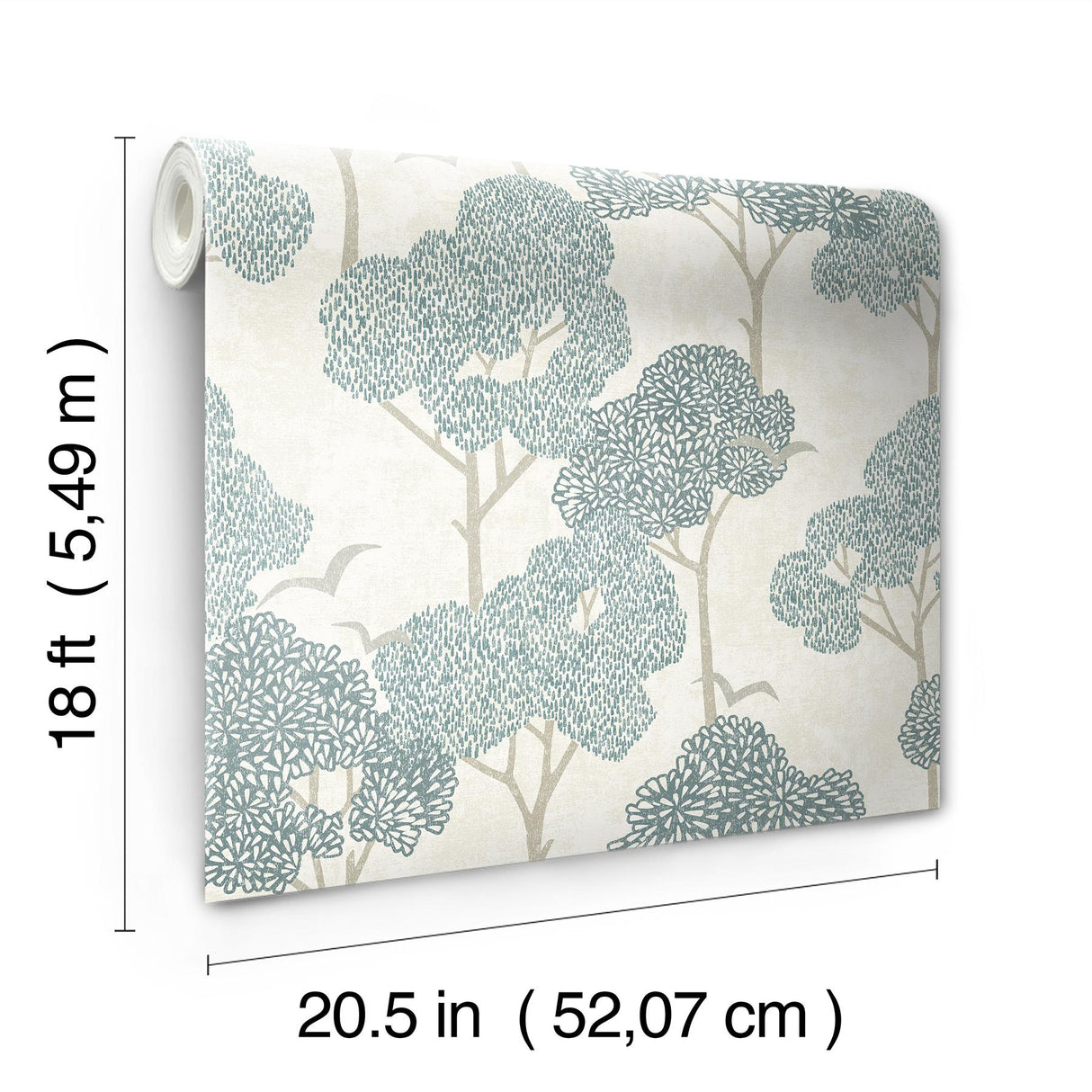 York Millie Blue Peel & Stick Wallpaper