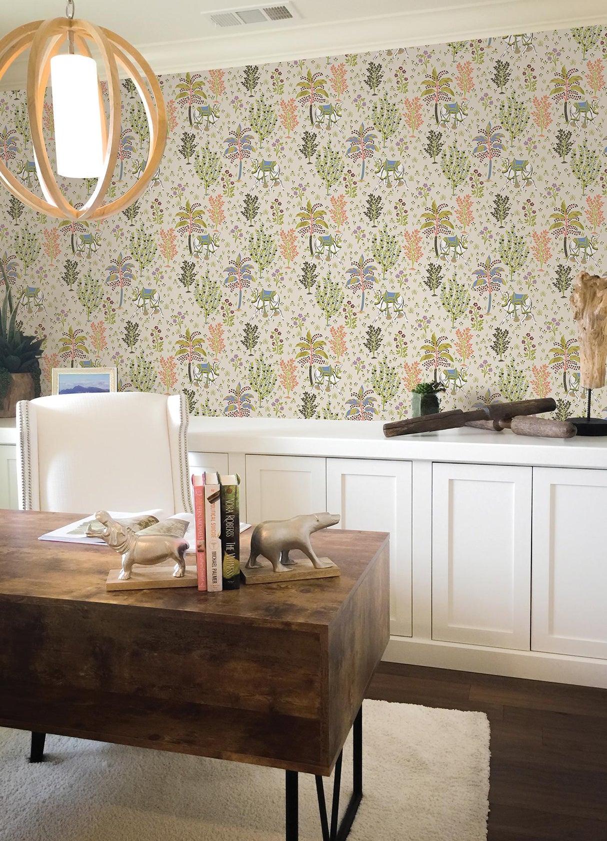 York Linen Camel's Courtyard Peel & Stick Wallpaper