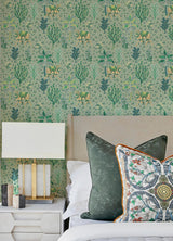 York Avocado Camel's Courtyard Peel & Stick Wallpaper