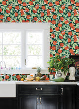 York Juniper Orange Grove Peel & Stick Wallpaper