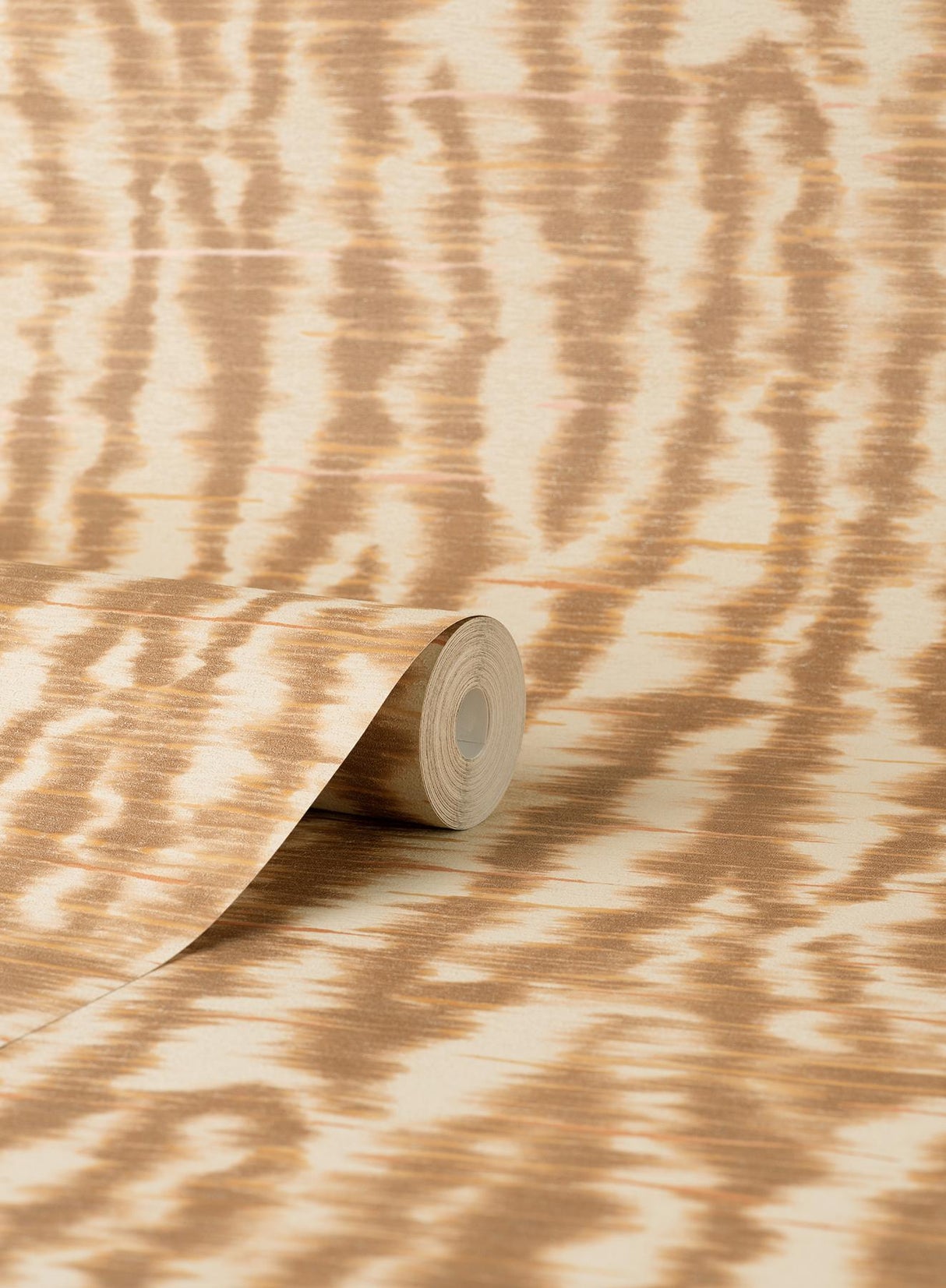 York Hartmann Rust Stripe Texture Wallpaper