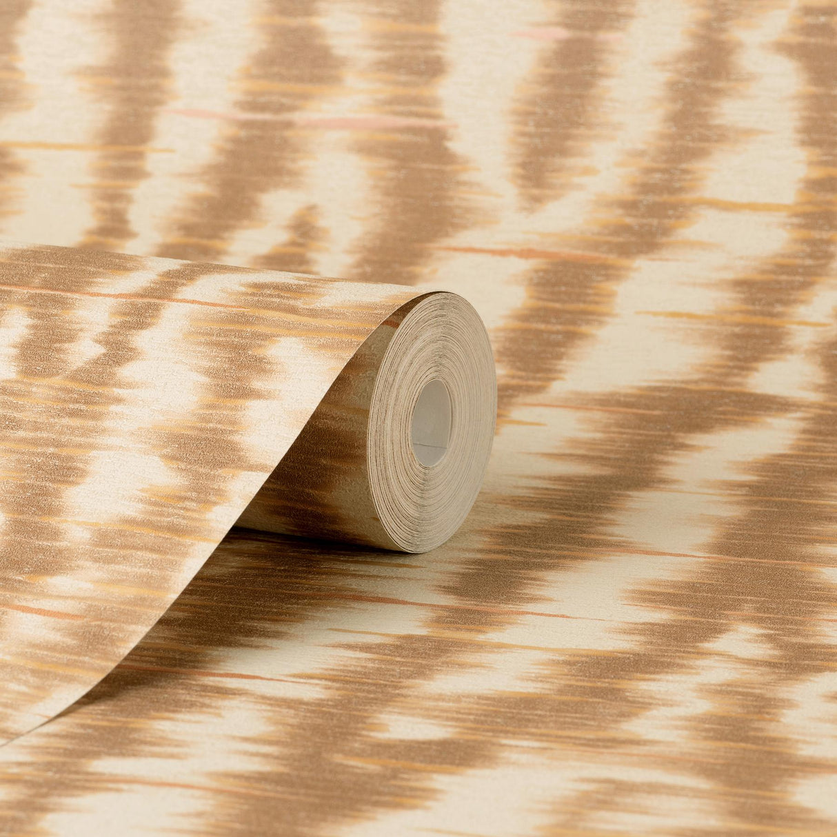 York Hartmann Rust Stripe Texture Wallpaper