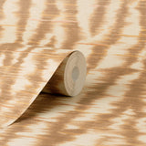 York Hartmann Rust Stripe Texture Wallpaper