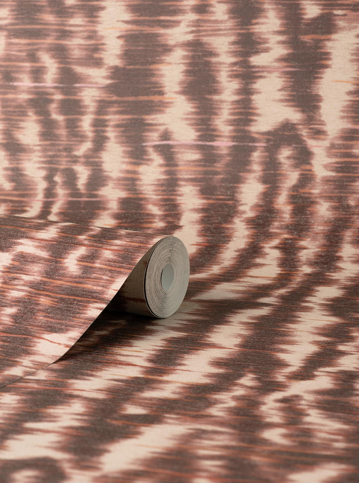 York Hartmann Burgundy Stripe Texture Wallpaper