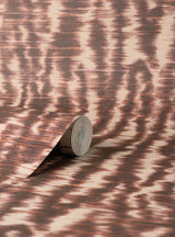 York Hartmann Burgundy Stripe Texture Wallpaper