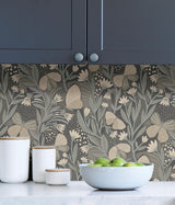 York Blue Grey Papillon Flutter Peel & Stick Wallpaper