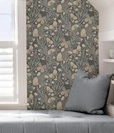 York Blue Grey Papillon Flutter Peel & Stick Wallpaper