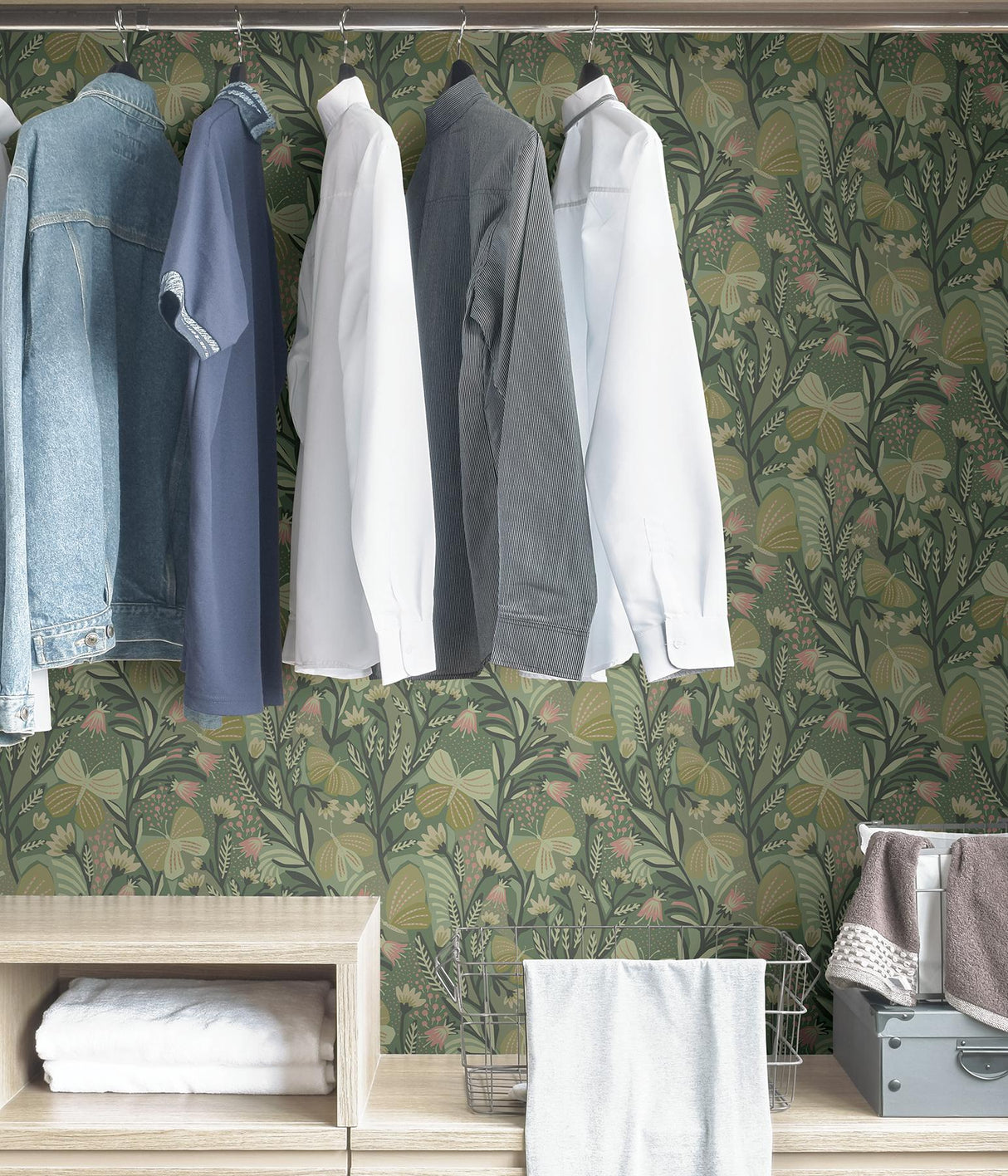 York Sage Papillon Flutter Peel & Stick Wallpaper