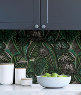 York Greens Lotusland Peel & Stick Wallpaper