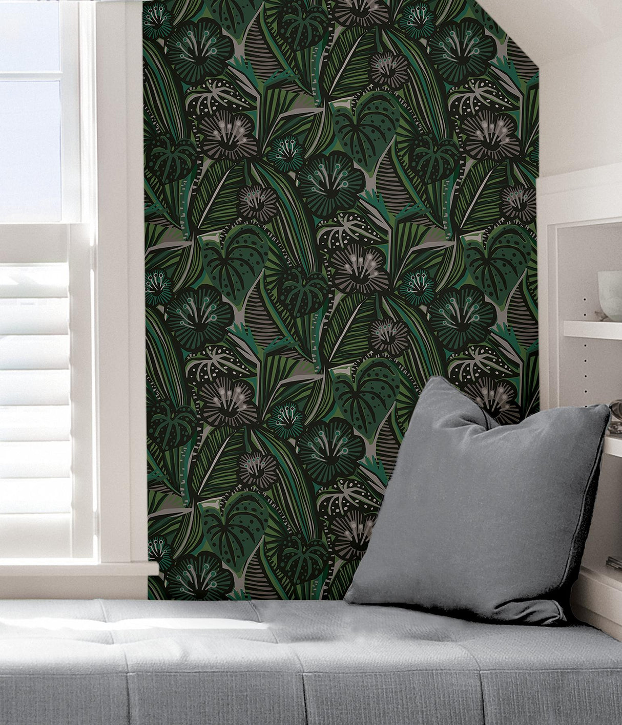 York Greens Lotusland Peel & Stick Wallpaper