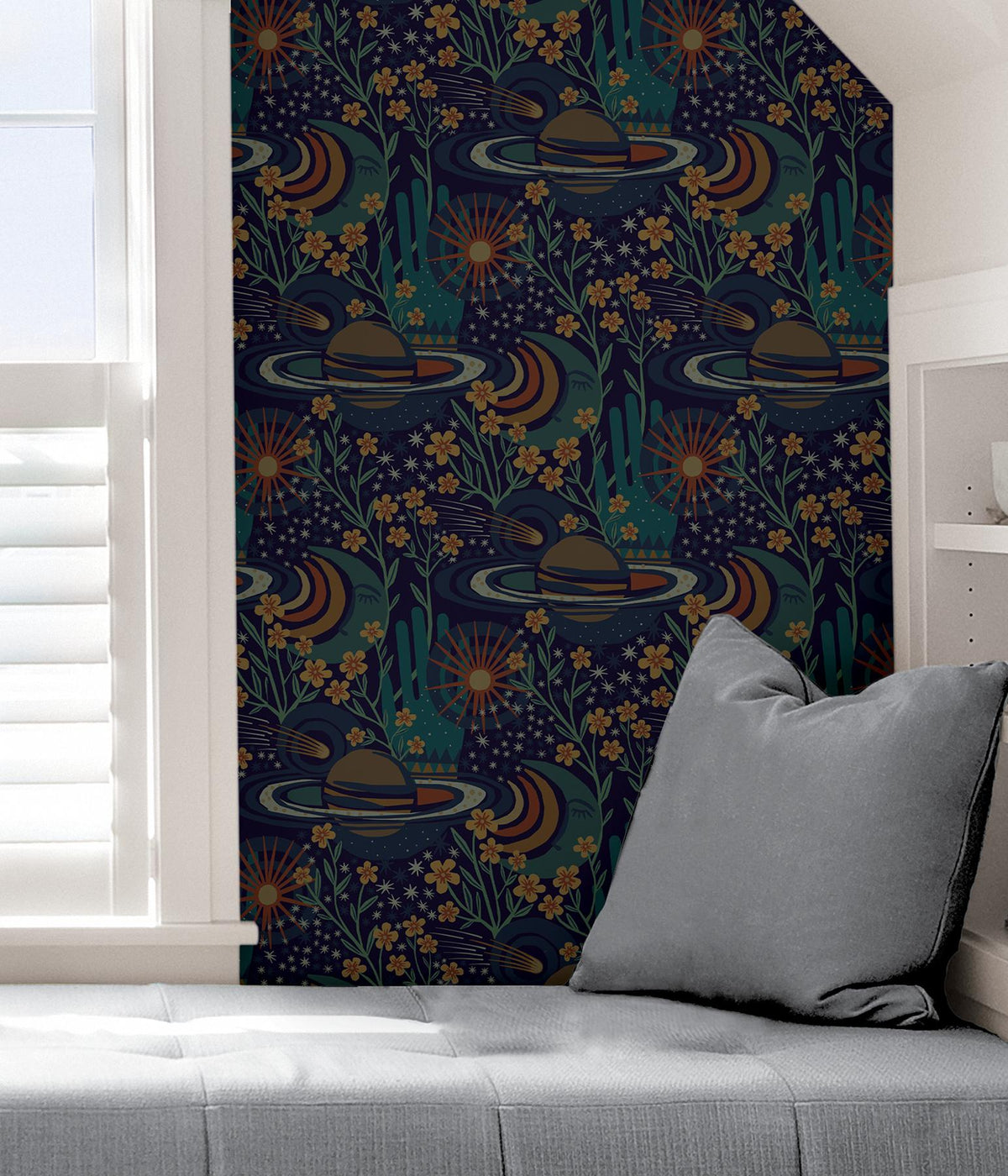 York Navy Ethereal Cosmos Peel & Stick Wallpaper
