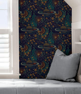York Navy Ethereal Cosmos Peel & Stick Wallpaper
