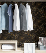 York Black Ethereal Cosmos Peel & Stick Wallpaper