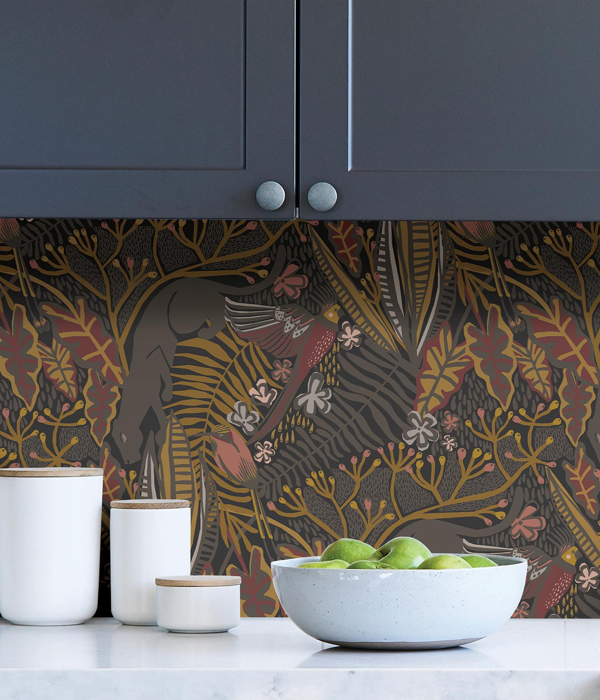 York Gold Cranberry Poise Peel & Stick Wallpaper