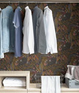 York Gold Cranberry Poise Peel & Stick Wallpaper