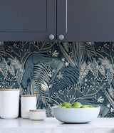 York Blues Poise Peel & Stick Wallpaper