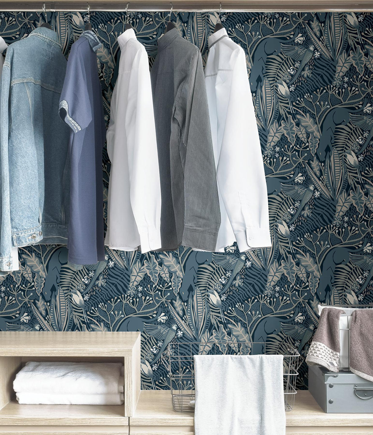 York Blues Poise Peel & Stick Wallpaper