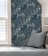 York Blues Poise Peel & Stick Wallpaper