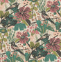 York Teal Pink Jaybird Peel & Stick Wallpaper