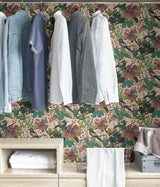 York Teal Pink Jaybird Peel & Stick Wallpaper