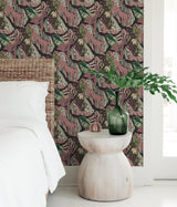 York Plum Cat Nap Peel & Stick Wallpaper