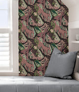 York Plum Cat Nap Peel & Stick Wallpaper
