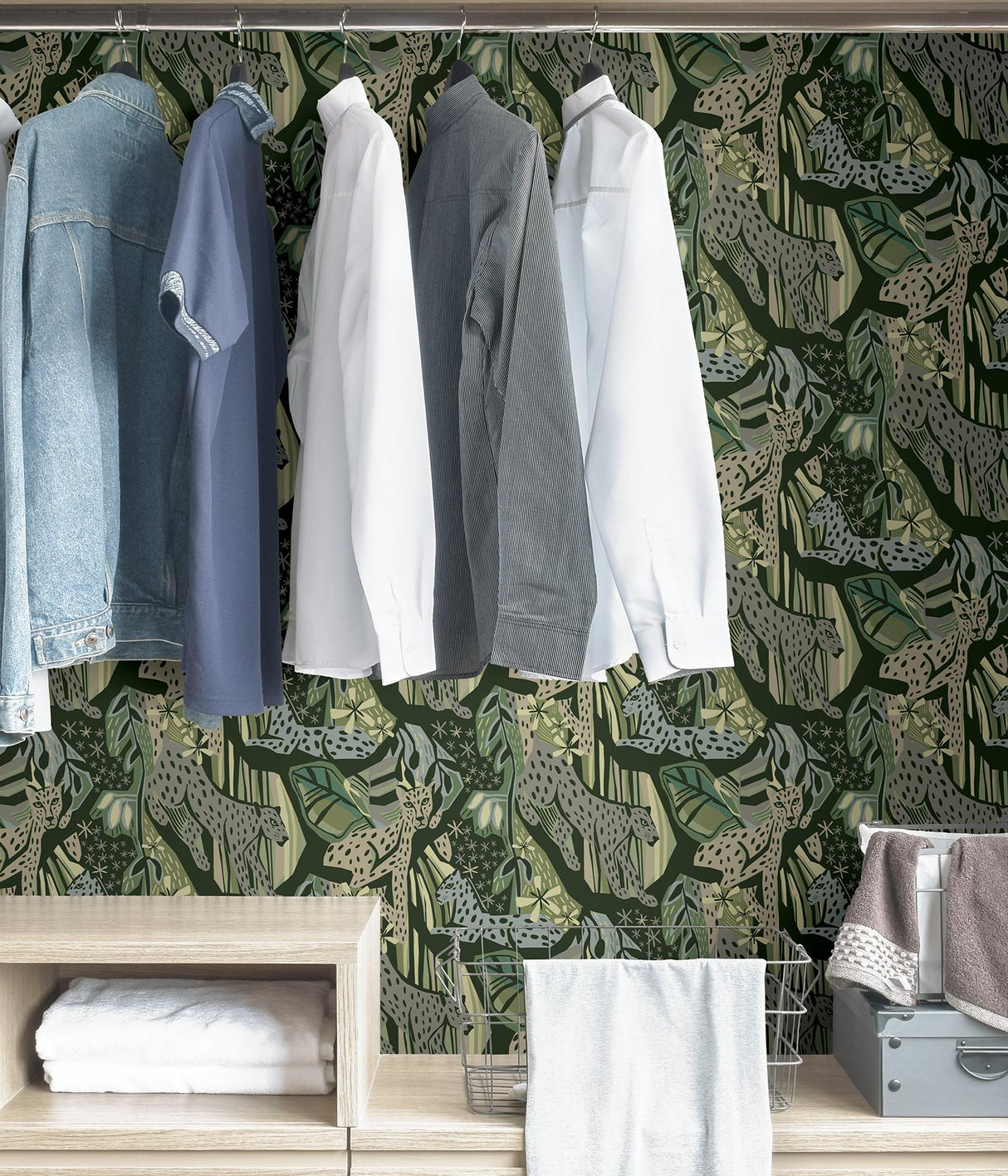 York Greens Cat Nap Peel & Stick Wallpaper