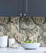 York Cream Grey Cat Nap Peel & Stick Wallpaper