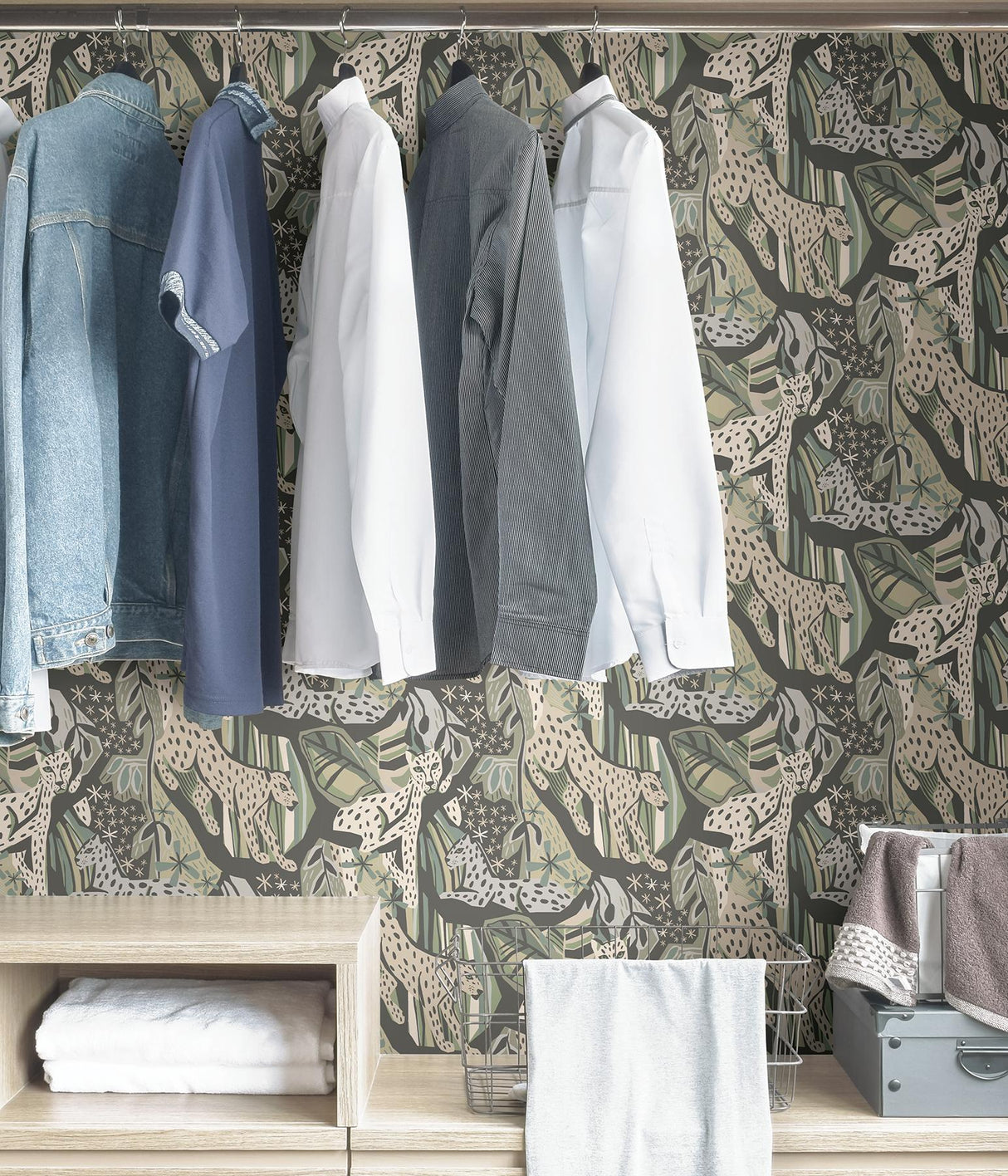 York Cream Grey Cat Nap Peel & Stick Wallpaper