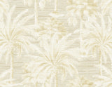 York Dream Of Palm Trees Beige Texture Wallpaper