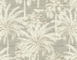 York Dream Of Palm Trees Grey Texture Wallpaper