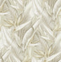 York Arcadia Beige Banana Leaf Wallpaper