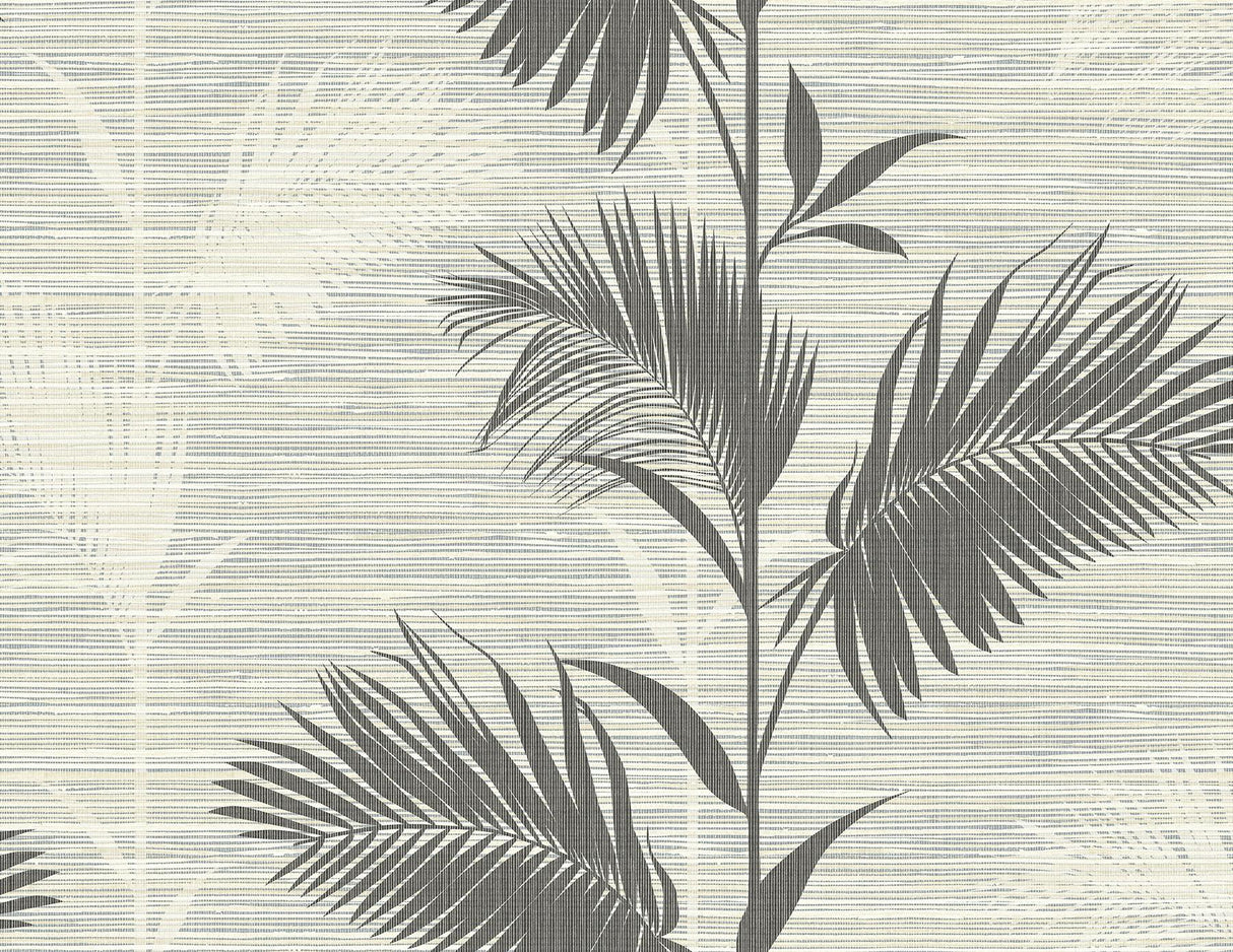 York Away On Holiday Black Palm Wallpaper