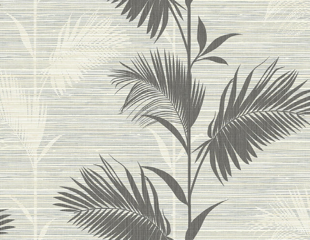 York Away On Holiday Black Palm Wallpaper