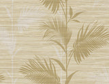 York Away On Holiday Beige Palm Wallpaper