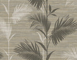 York Away On Holiday Brown Palm Wallpaper