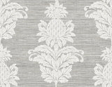 York Pineapple Grove Gold Damask Wallpaper