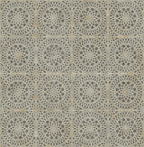 York Twist Brown Medallion Wallpaper