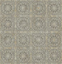 York Twist Brown Medallion Wallpaper