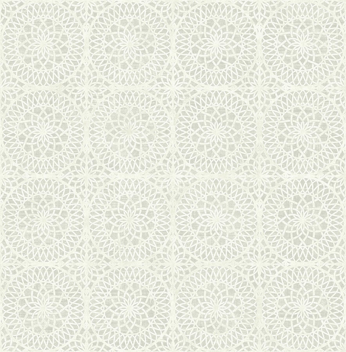 York Twist Pewter Medallion Wallpaper