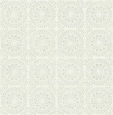 York Twist Pewter Medallion Wallpaper
