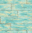 York Shipwreck Aquamarine Wood Wallpaper