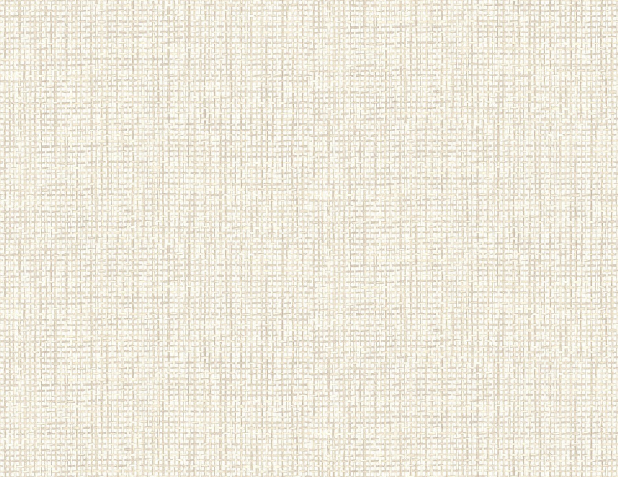 York Woven Summer White Grid Wallpaper