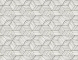 York Intertwined Grey Geometric Wallpaper