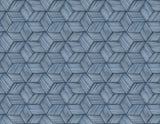 York Intertwined Blue Geometric Wallpaper