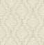 York Geometric Jute Taupe Quatrefoil Wallpaper