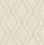 York Geometric Jute Taupe Quatrefoil Wallpaper